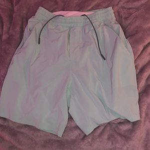 Teal lululemon mens shorts small